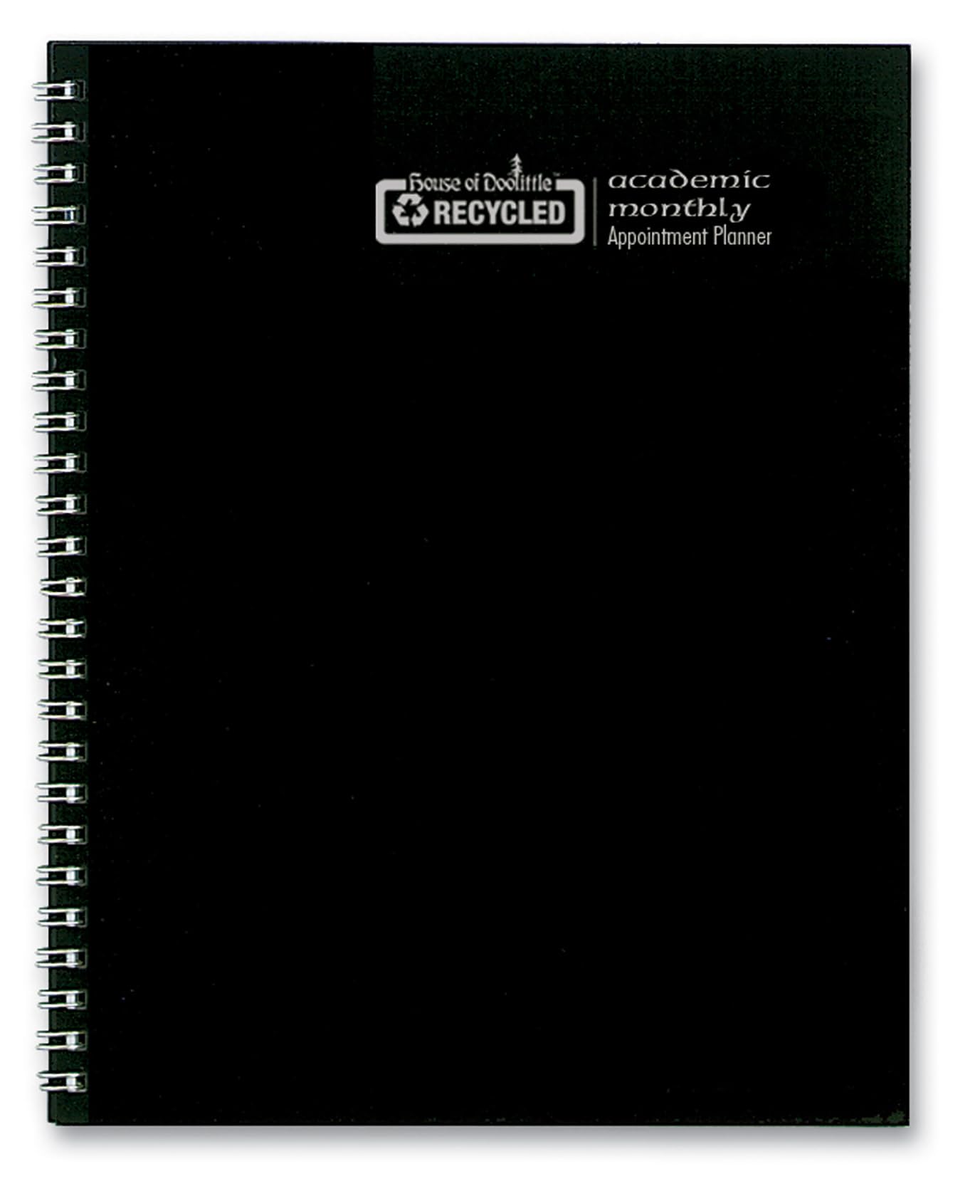 4/mo - Finance House Of Doolittle 2024-2025 Two Year Calendar Planner Monthly Black Cover 8 5 X 11 Inches January December Hod262002 24