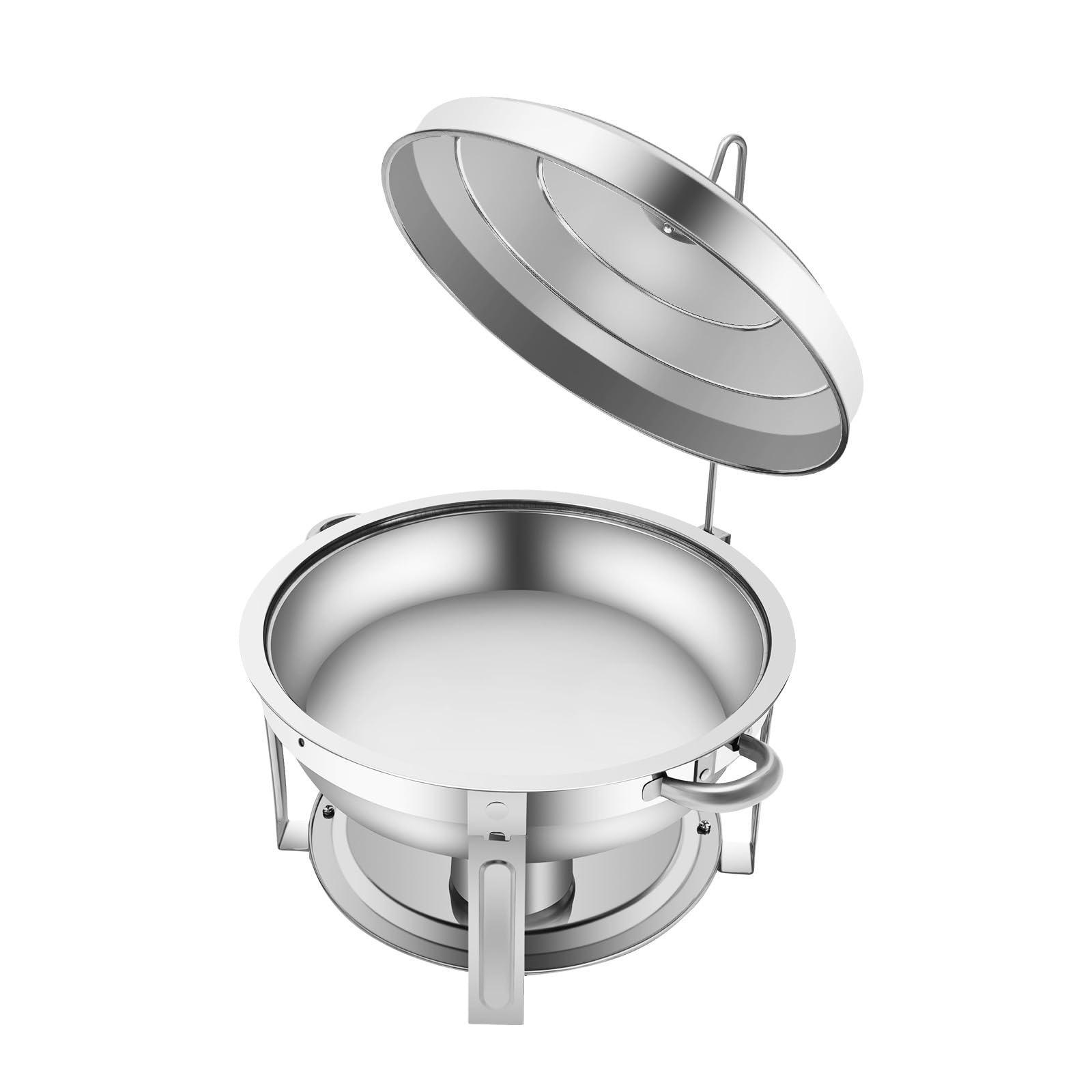7,5 l Chafing Dish runder für Catering Buffetwärmer,mit Deckel,Spülmaschinen-/Backofenfest,für Partys, Veranstaltungen, Hochzeiten, Camping, Abendessen