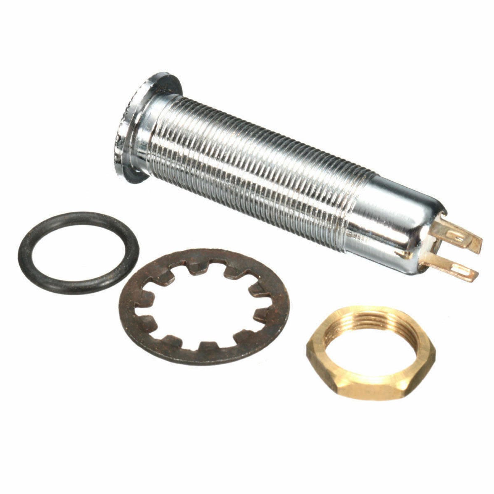 Copper 44.5 * 16mm Mono Active Barrel Jack Socket Accessories for Electric Guitar Bass Repairing