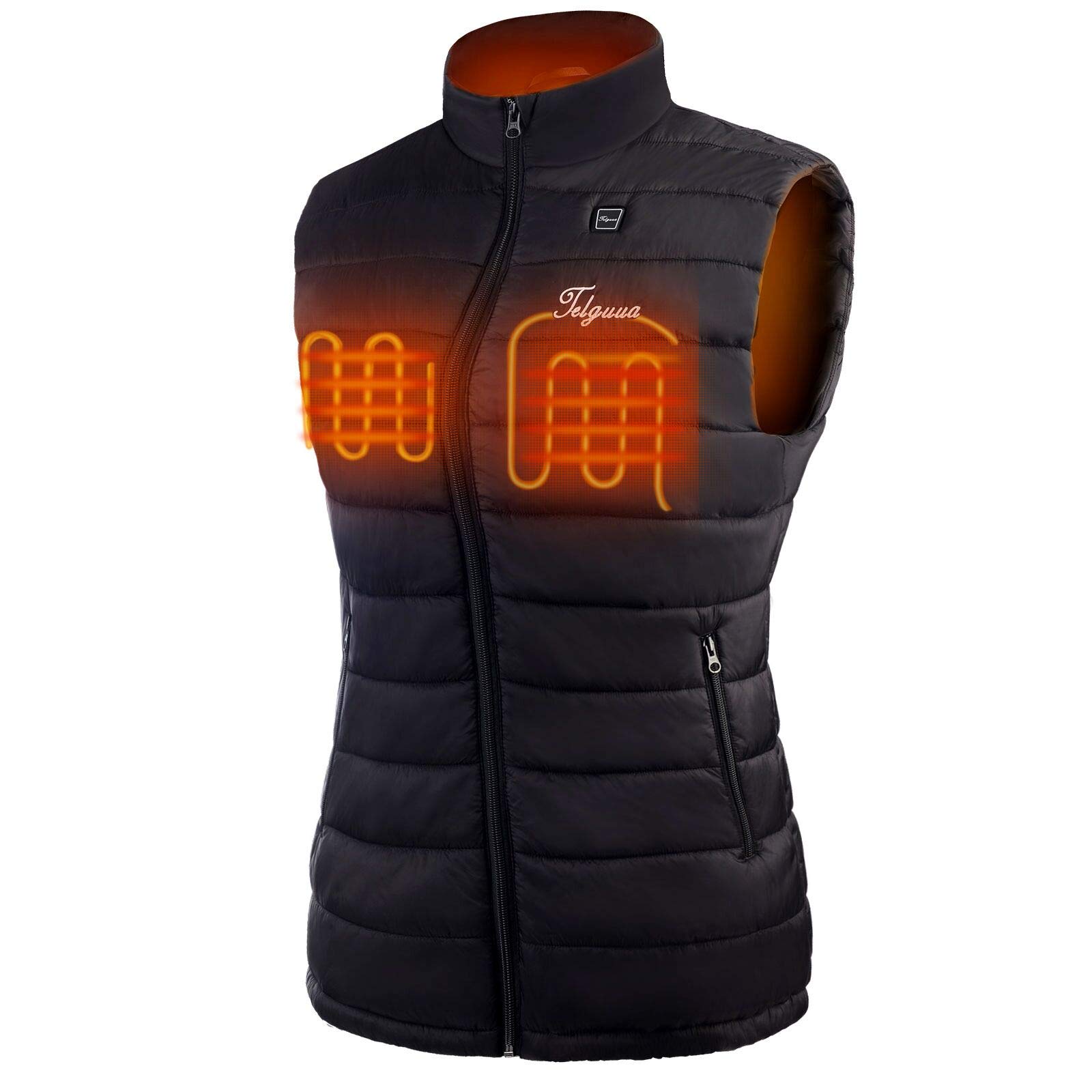 TelguuaHeated Vest for Women With Battery Pack - Electric Rechargeable Warm Vest