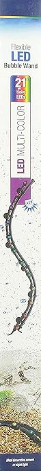 Aqueon Multi-Color Flexible LED Bubble Wand Aquarium Light, 21-Inch