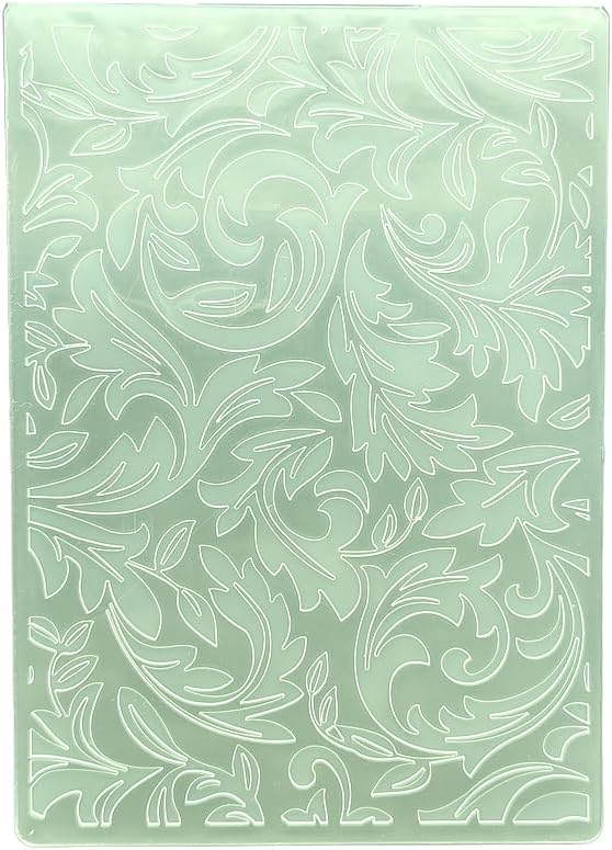 Plastic Embossing Folder A6 Size Fern Leaves Pattern Paper Crafts Plastic Textured Impressions for Card Making Scrapbooking