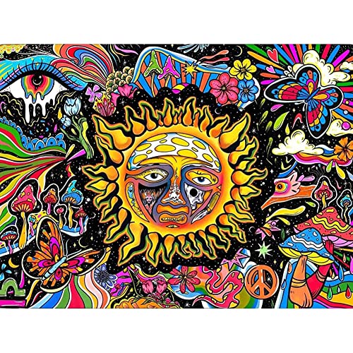 Diy 5D Diamond Painting Kits For Adults Sun Diamond Art With Round Diamonds Full Drill Gem Art Paintingkit For Home Wall Decor Adults And Kids,12X16In (B7716) #TOP22