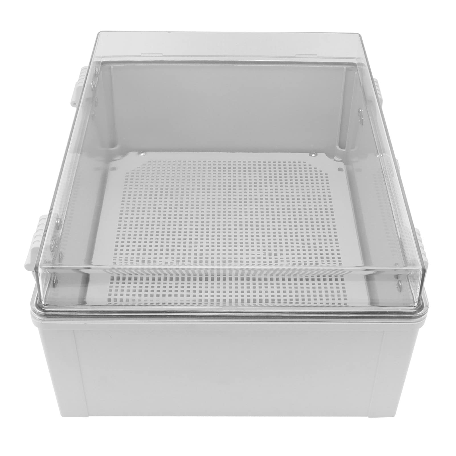 Custodia impermeabile per scatola di giunzione elettrica Miskall, custodia in plastica trasparente, grado di protezione IP66 IP65 con chiusura con fibbia