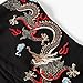 Niepce Inc Streetwear Men's Dragon Embroidered Heavyweight Graphic Hoodies (black-dragon, Large)