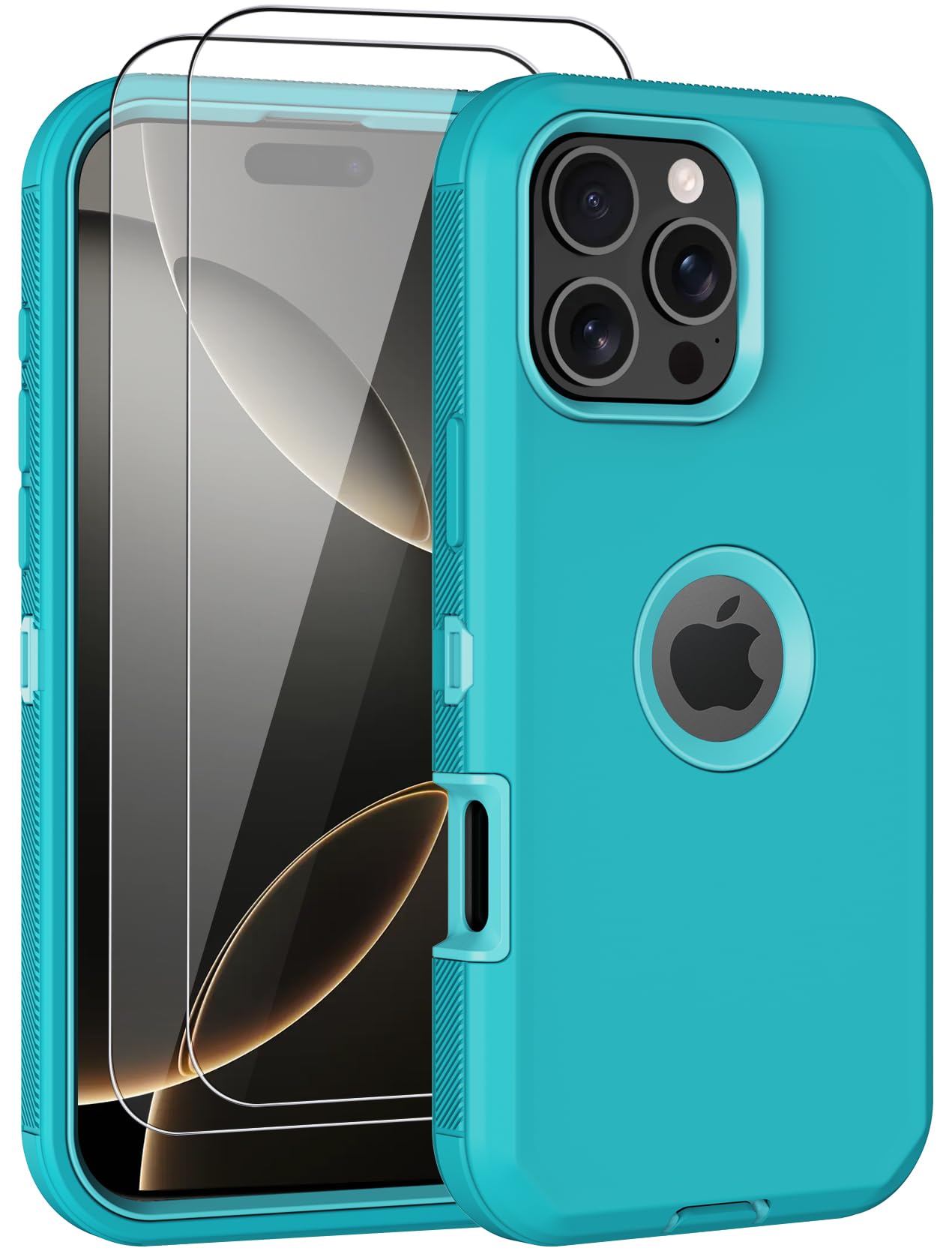 Aimoll-88 for iPhone 16 Pro Case, with 2 Screen Protector Heavy Duty Drop Protection, Full Body 3 Layer Rugged Shockproof Dust-Proof Protective Phone