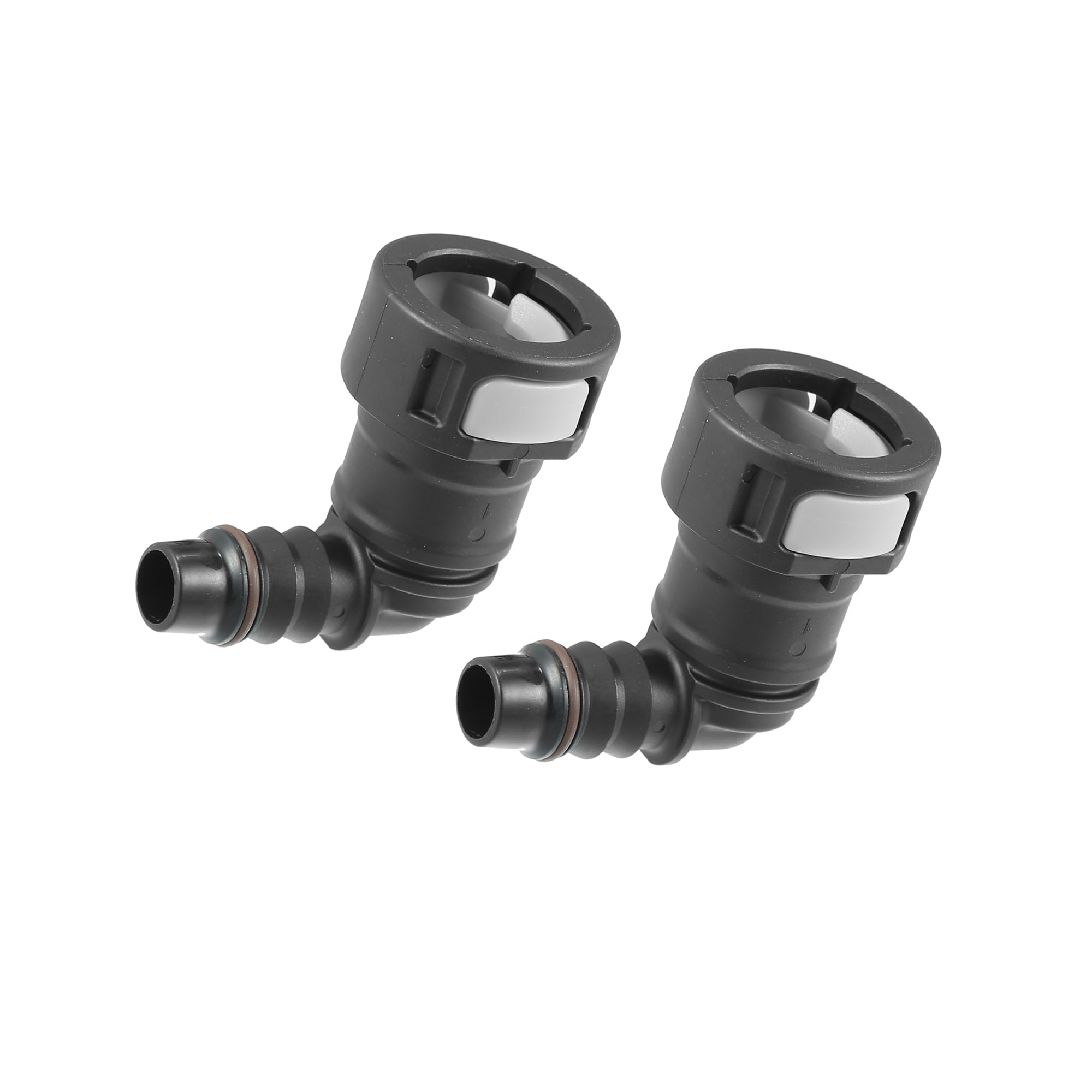 ACROPIX 2 conectores adaptadores de conexión rápida de 90 grados para tubería de goma de 1/2 a 1/2 piezas de coche