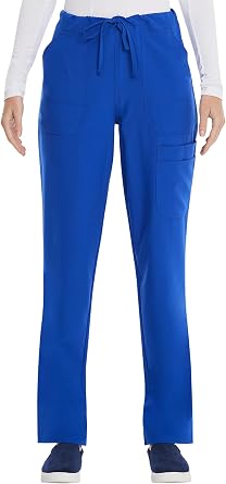 ScrubStar Womens Cargo Scrub Pants Drawstring Stretch 4 Pockets | Ultra-Soft, Mechanical Stretch Fabric, Flexible Movement, Drawstring Elastic Waist, Reinforced Stitching for Medical Shifts