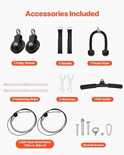 Miniatura 6 de VEVOR Pull Up Bar, Multi-Grip Wall Mounted Pull Ups, 50 in Width Multifunctional Chin Up Training Station, Heavy Duty Steel Upper Body Workout Bars