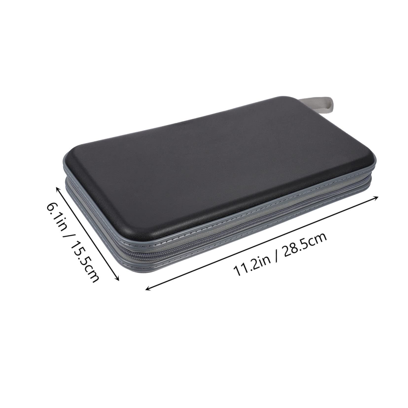 Luxshiny Capacity Portable CD Storage Case Disc Organizer Bag Scratches for Travel Home Use Zipper Disc Holder
