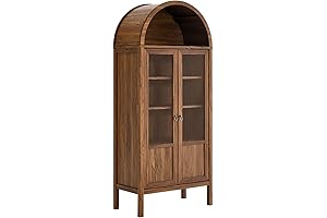 Modway Tessa: The Ultimate Walnut Cabinetry Solution For Storage And Display