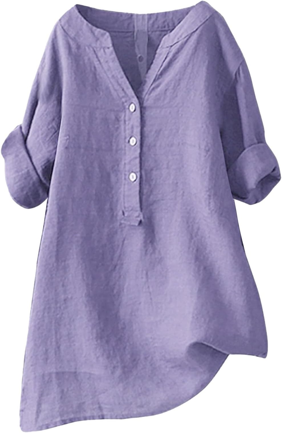 Linen Shirt for Women Breathable Tops Loose Crewneck Tops Womens Daily t Shirts Summer Shirts for Women 2024