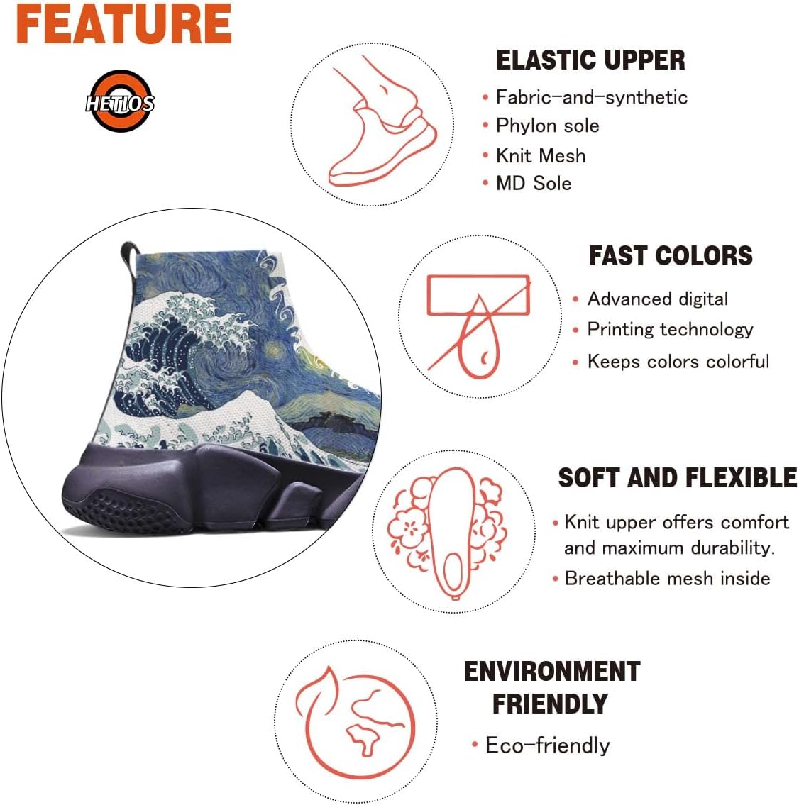 Men Women Slip-on Socks Sneakers Art Graffiti Painted Casual Shoes Tennis Running Shoes Plus Size 5-15 - Image 6