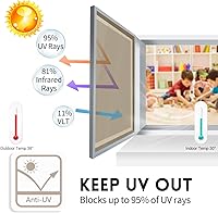 Vista 40 de KESPEN Película para Ventanas de Una Vía Privacidad Diurna Adherencia Estática Control de Calor Tinte de Vidrio para Ventanas Película Espejo