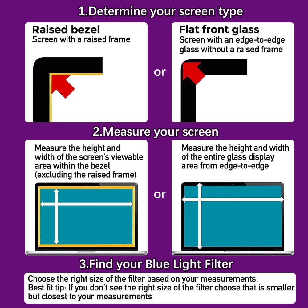 Protector de pantalla extraíble de 27 pulgadas con bloqueo de luz azul, película antideslumbrante, protector de pantalla anti-UV para monitor de escritorio de 27" 16:9
