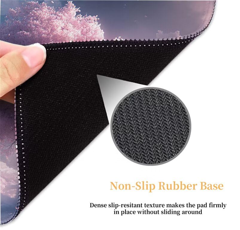 Tapis de souris gamer avec bords cousus durables et friction modérée - 5