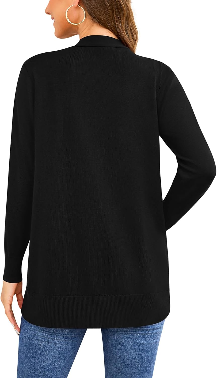 Women Vests Fashion Casual Sleeveless Cardigan Sweaters Soft Knit Dressy Ladies Sweater Vest with Cozy Large Pockets - Image 5