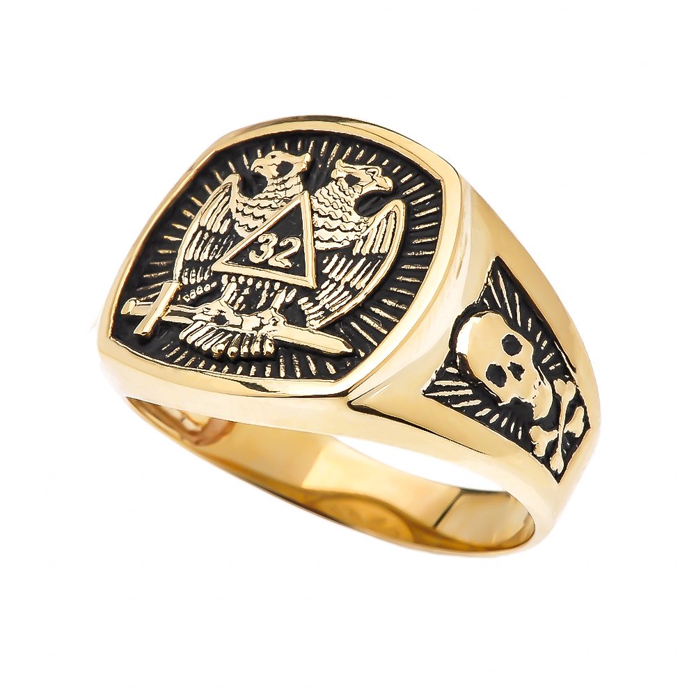 Scott Rite Rings Scottish Rite Rings Silver Color Stainless Steel 33rd Degree Scottish