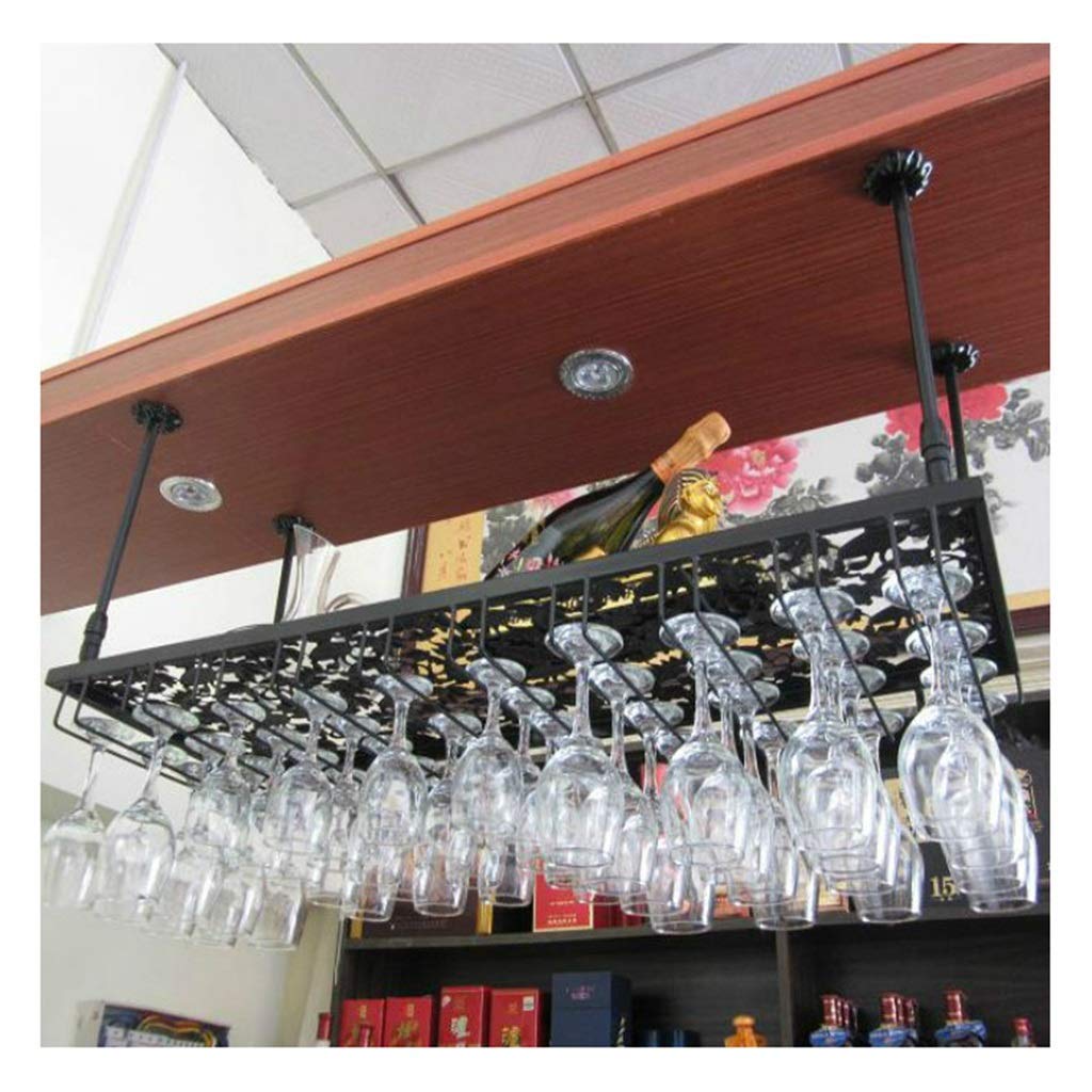 Casier à verre à vin en hauteur au design suspendu élégant