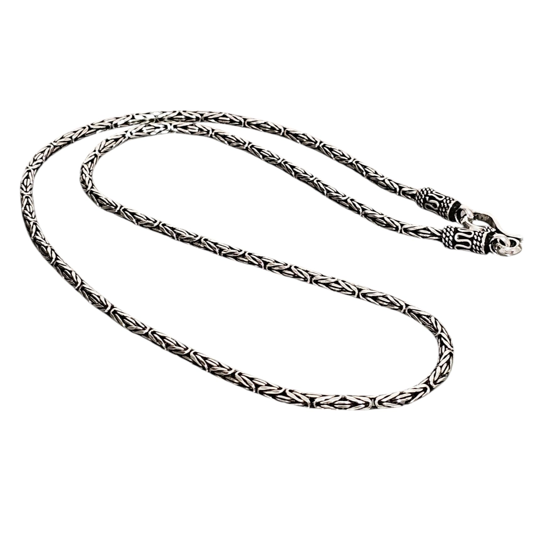 TreasureBay Collana Uomo Donna In Argento Sterling 925 - Catena A Serpente Stile Bali, Gioiello Regalo Per Lui