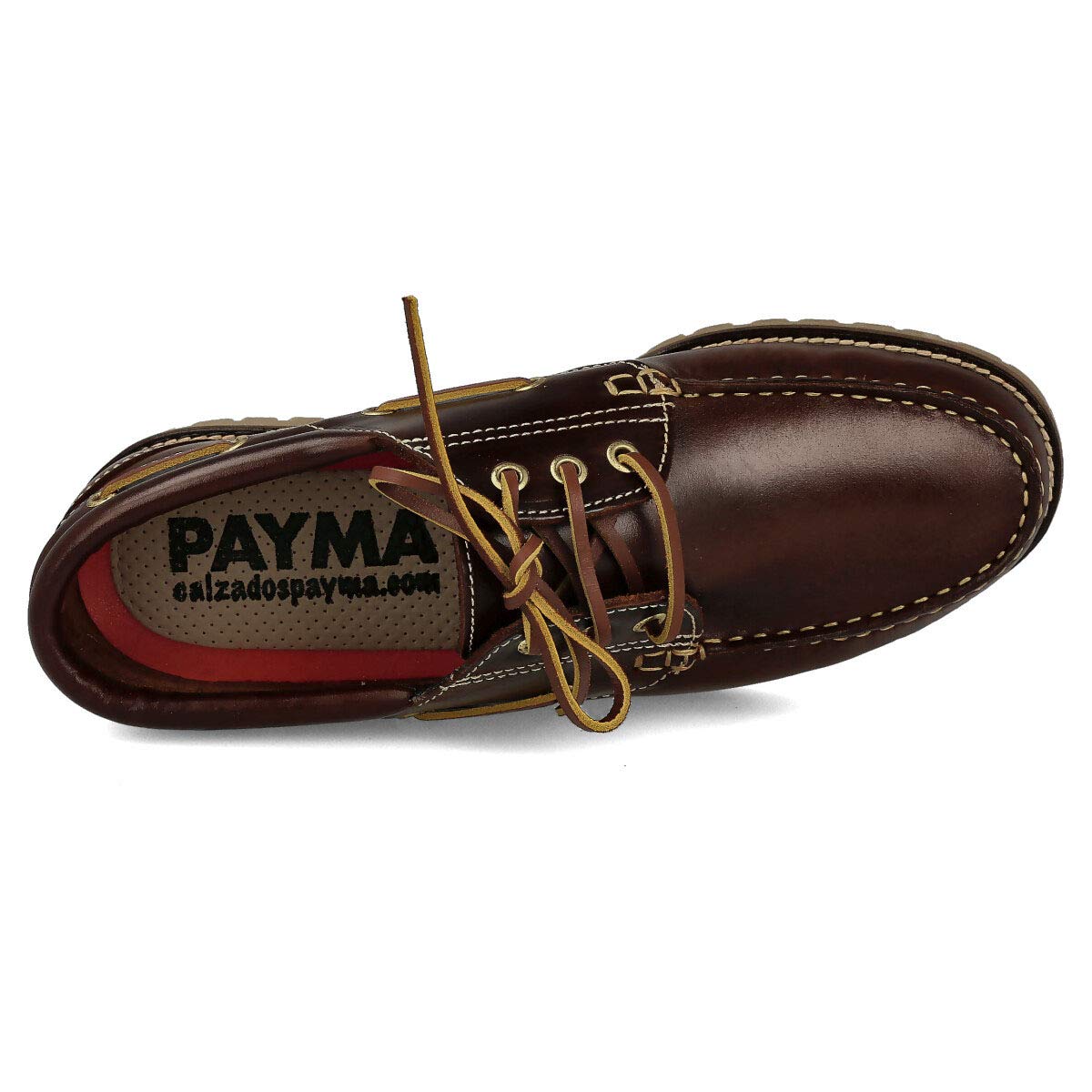 Zapatos Náuticos Timber de Piel Seahorse Engrasada Hombre 3-Ojales Piso Goma Caramelo Negro