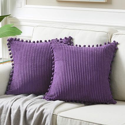purple boho throw pillow