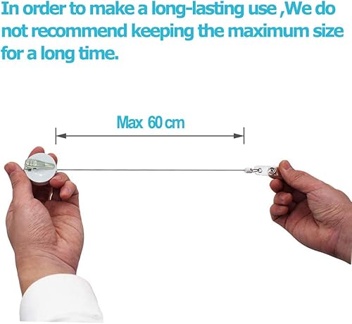 Miniatura 9 de Knocyesnt Carrete de insignias retráctil con bonito patrón con clip de cocodrilo, clip decorativo con nombre de enfermera en portatarjetas de