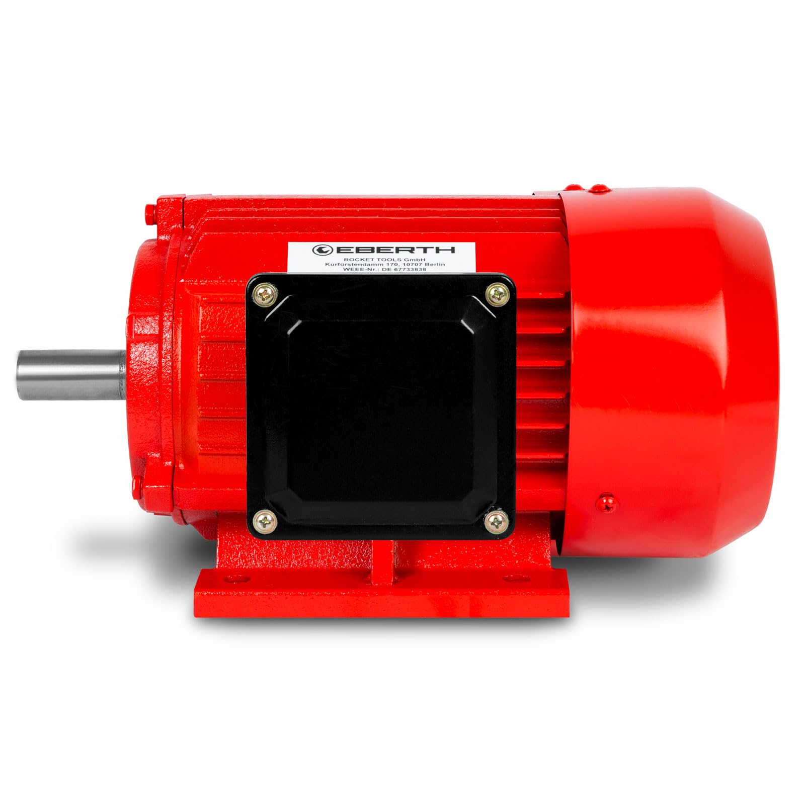 EBERTH Elektromotor 400V mit 2,2 kW Leistung, Drehstrommotor aus Aluminium, 3-Phasen, Drehzahl 2840 U/min., Stromstärke 4,8 A, Leistungsfaktor 0,95, Asynchronmotor für Einsatz in Industrie, 27 kg