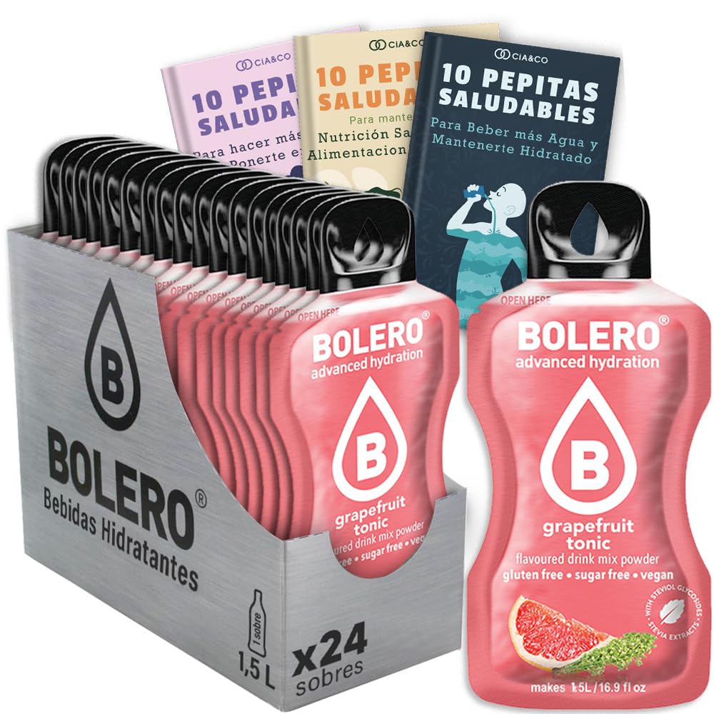 24 x Bebida Bolero COLA Hidratante Sin Azucar (24x9 grs) + 30 Pepitas Saludables para una vida más sana by Cia&Co — view 188