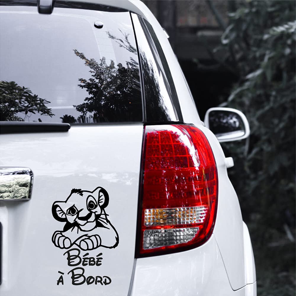 Sticker Autocollant Vinyle Bébé à Bord - Bébé Panda, Décoration Voiture Et Surfaces