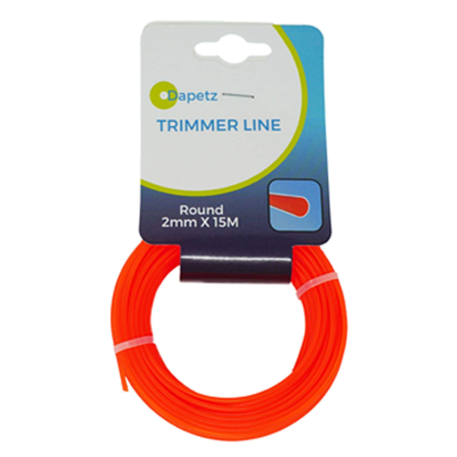 Dapetz ® 15m 2mm Strimmer Wire Universal String Trimmer Line Nylon Strimmer Cord 1.2mm 16mm 2mm 2.4mm 3mm Grass Strimming Cable For Garden Weeds Flower Beds (2mm x 15m)