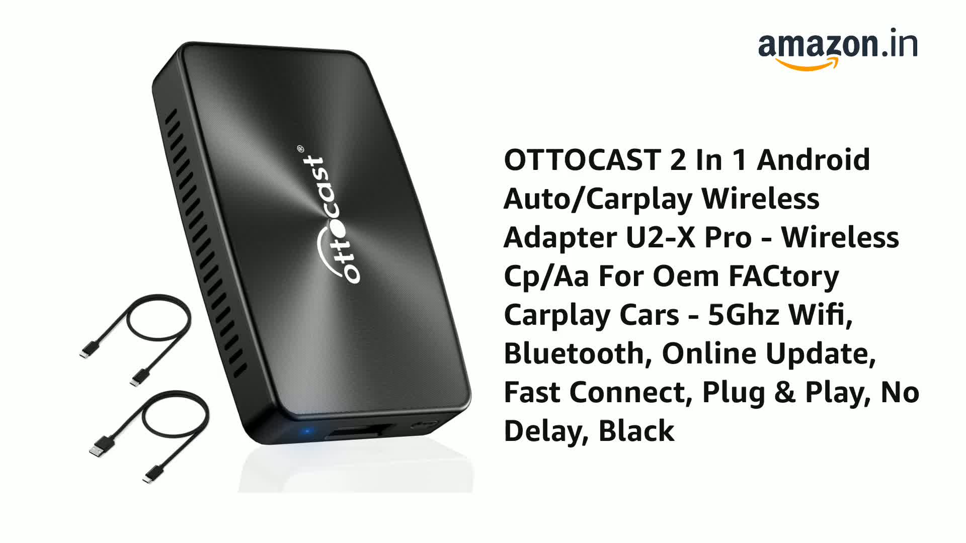 Amazon.in: Buy OTTOCAST 2 In 1 Android Auto/Carplay Wireless 
