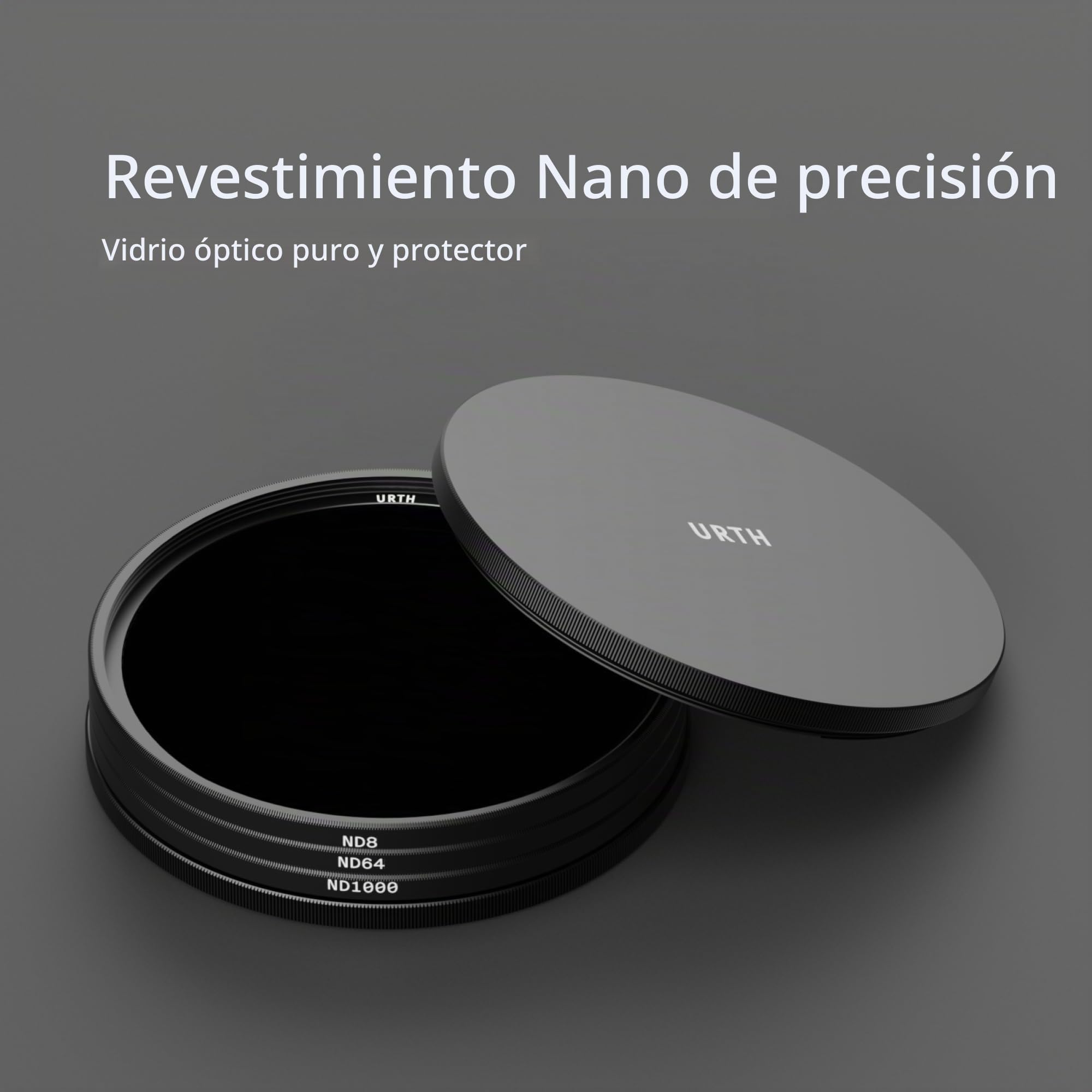 Urth 49 mm Filter Kit de Filtros ND8, ND64 y ND1000 para Objetivo (Plus) 3 en 1 — Nano-Recubrimiento de 20 Capas, Vidrio óptico HD para cámara