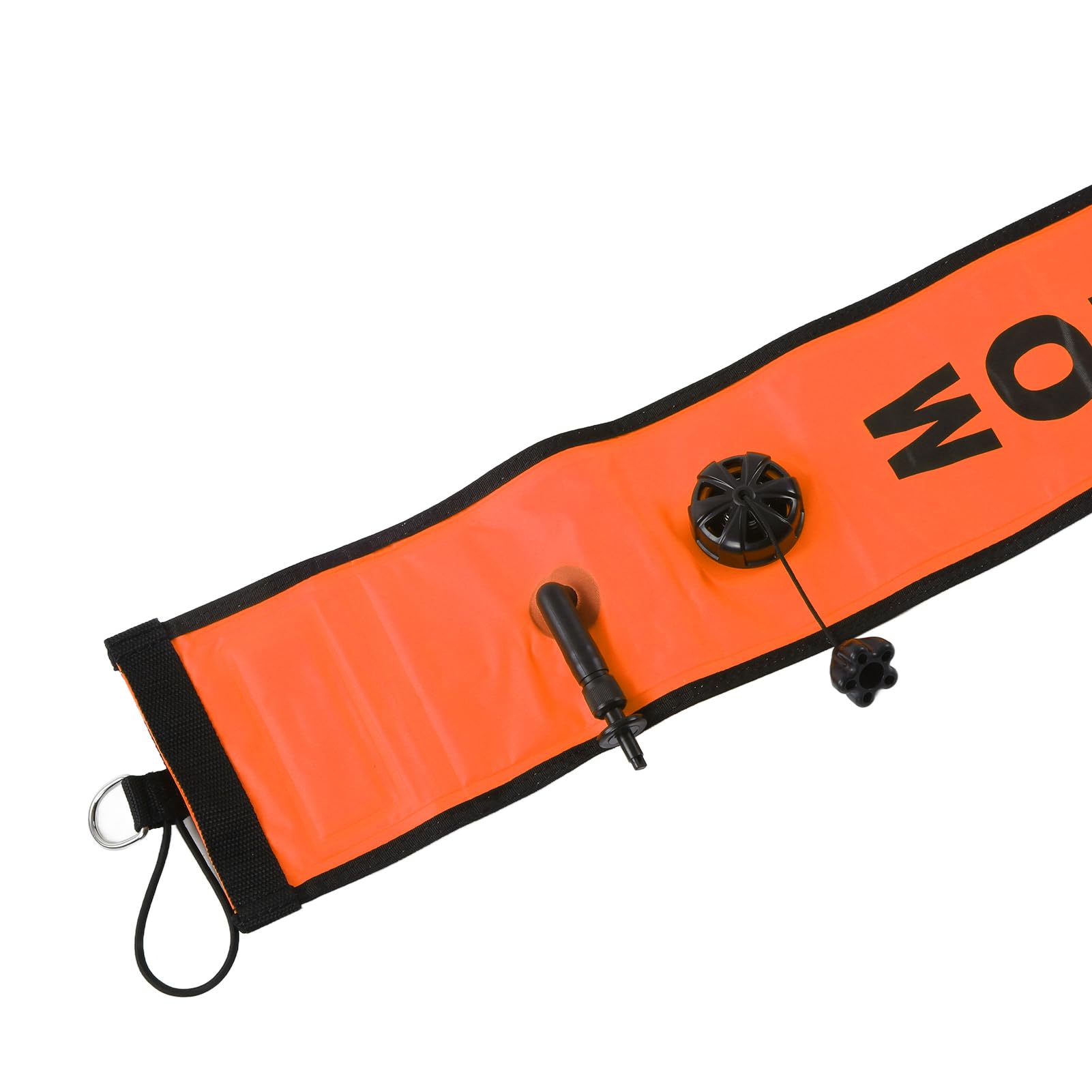 DEWIN Boa Segnalazione Sub, Boa Gonfiabile per Immersioni 120x15 cm, Indicatori di Immersione Gonfiabili Accessorio Nastro Riflettente ad Alta visibilità per Nuoto in Acque Libere