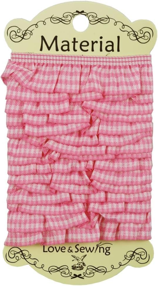 Amazon.co.jp: ギンガムチェックフリル 2cm×2m巻 レース 女の子