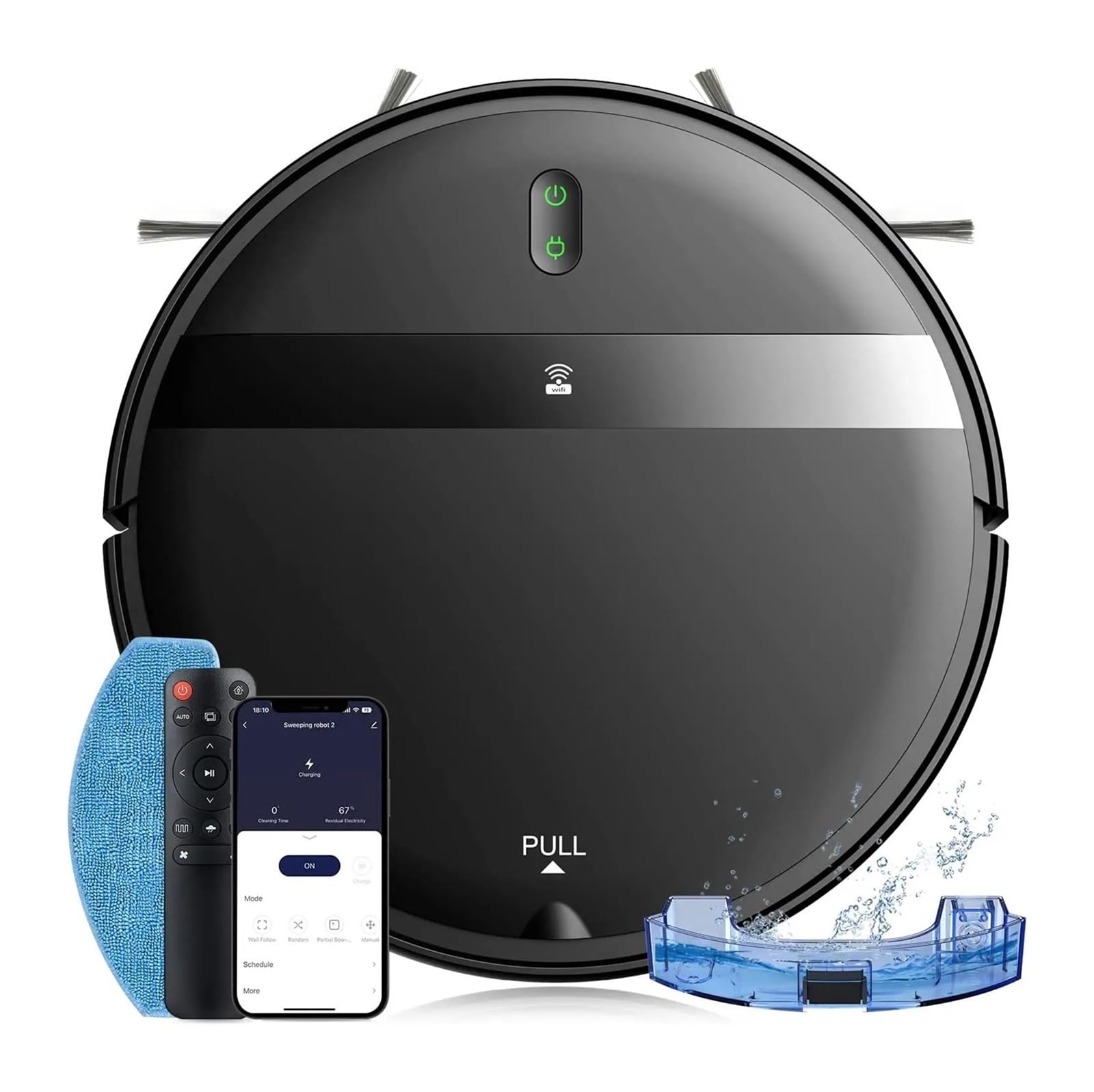 EWsdsfs G20 Robot Vacuum Cleaner 1400Pa Strong Suction 2500mAh Battery 3in1 Mopping Sweeping Suction Smart Home Support Wifi