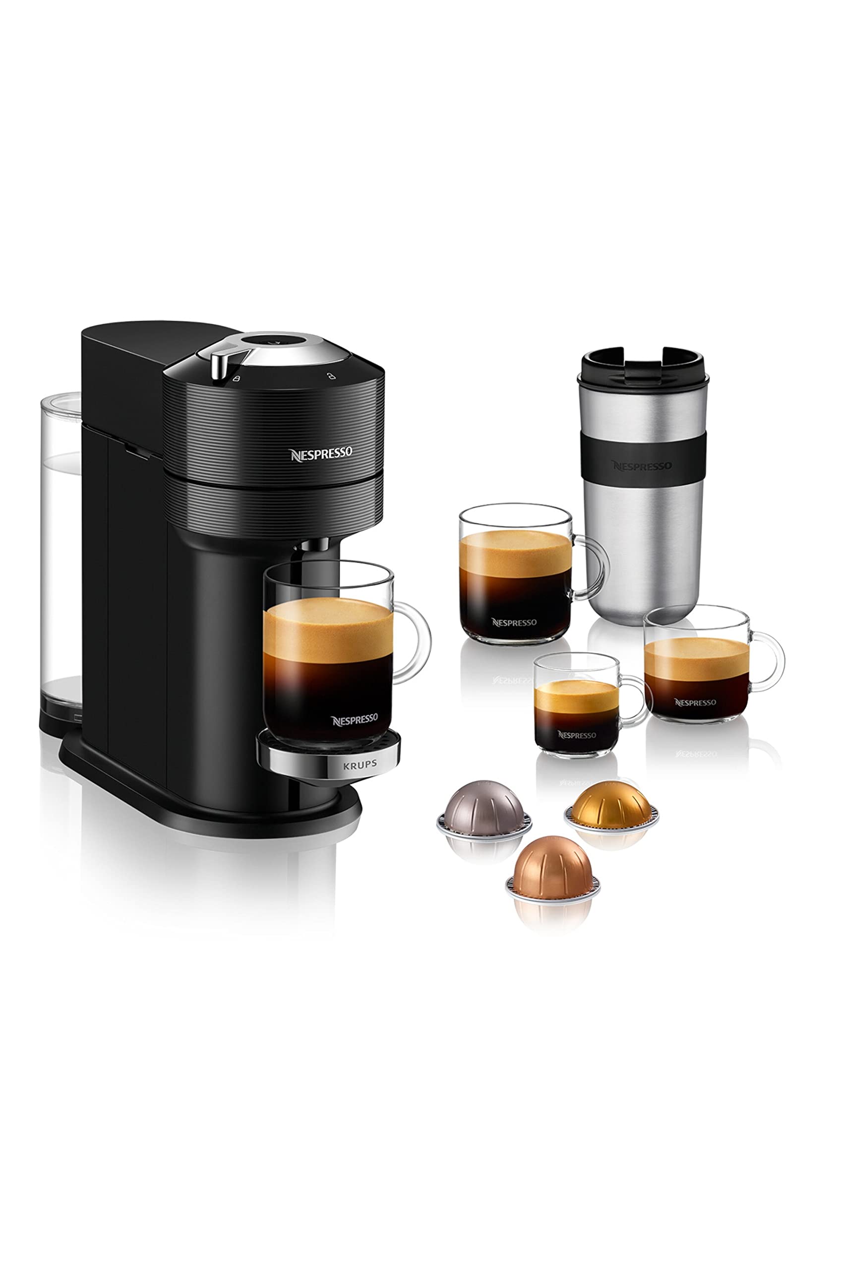 Nespresso Vertuo Next Premium Negro 1,1L Acabados Chrom? YY4297FD