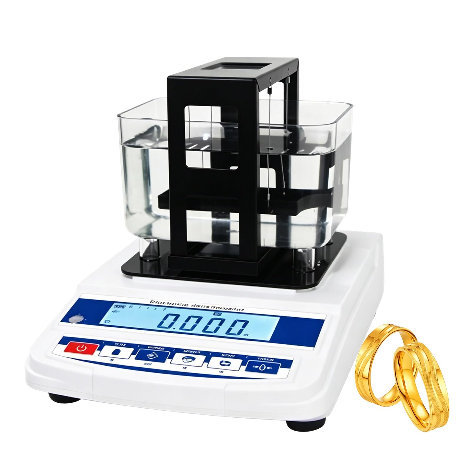 Gold-Testmaschine, zerstörungsfrei, Digitales Edelmetall-Analysegerät für Münzen und Barren, Densimeter 0,001 g/cm³