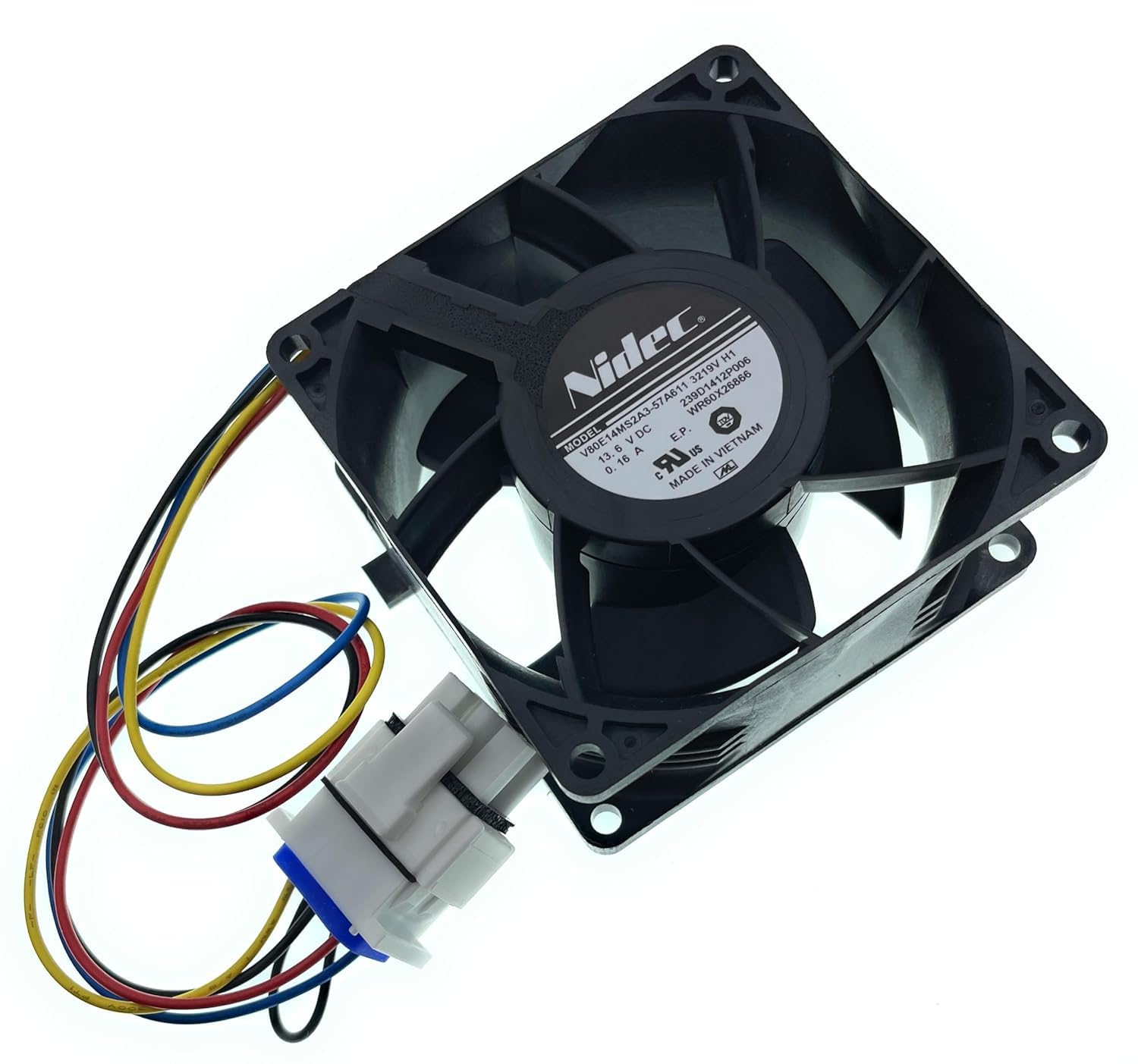 MacMaxe Refrigerator Evaporator Fan Motor Replacement for GE PFE28KMKGES – Motor for Fresh Food Section