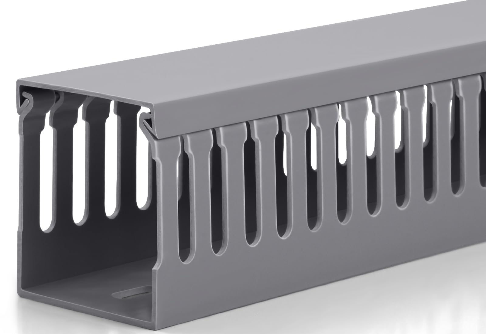 68in (4X L17in) Professional Server Rack Cable Management Raceway, H2.4 x W2in Large Capacity Cable Raceway Kit, Electrically Safe PVC, Open Slot Wire Raceway for Under Desk/Computer/Network Cords