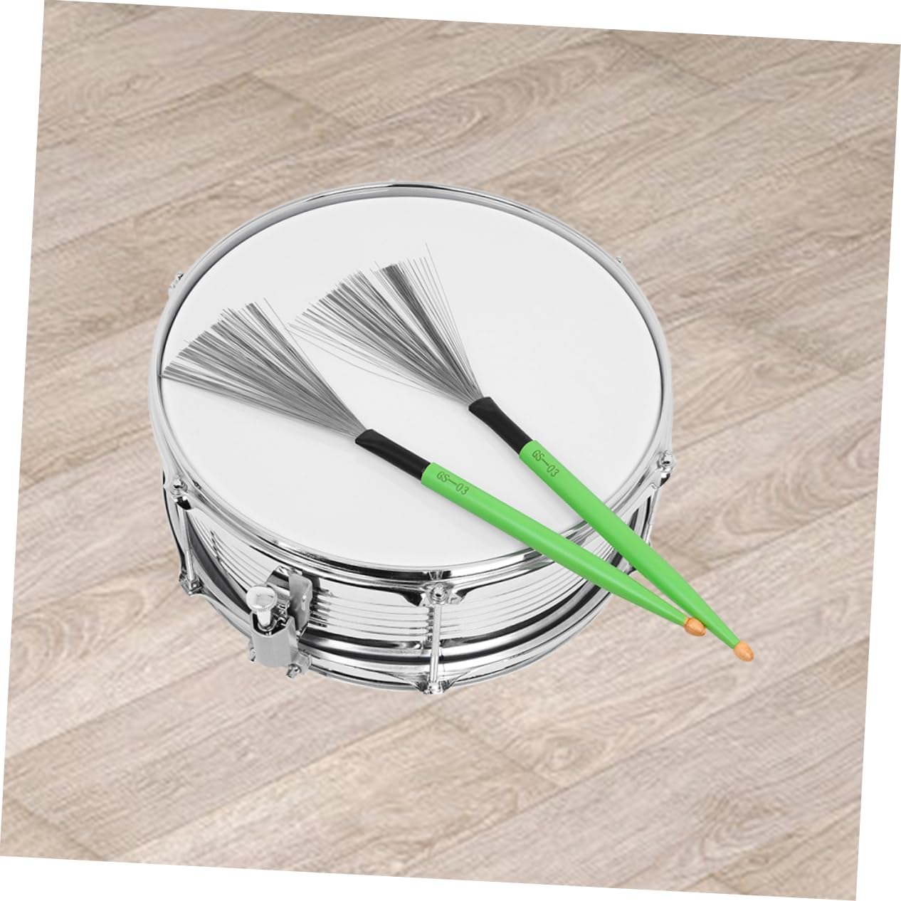 UPKOCH Dual-Head Maple Drum Brushes Steel Wire for Jazz and Rock Drumming Reliable Percussion Accessories for Beginners and Professionals