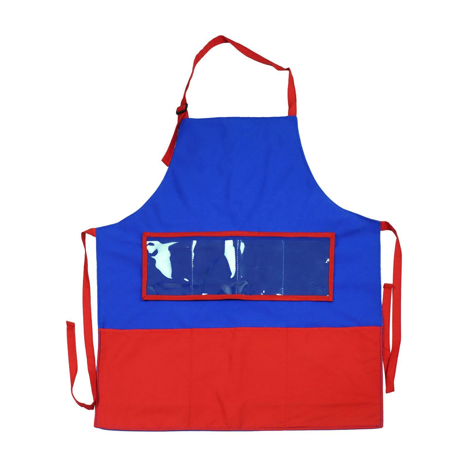 Delantal de de fieltro vívidamente agradable para la piel con bolsillos para la enseñanza cuentos en el aula, delantal bricolaje, narración cuentos,