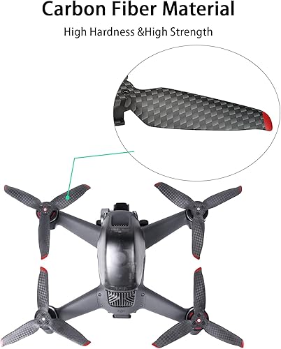 Miniatura 2 de Hélices FPV compatibles con DJI FPV Drone Kit 2 pares de rápida liberación FPV Props Blade para DJI FPV Accesorios fibra de carbono
