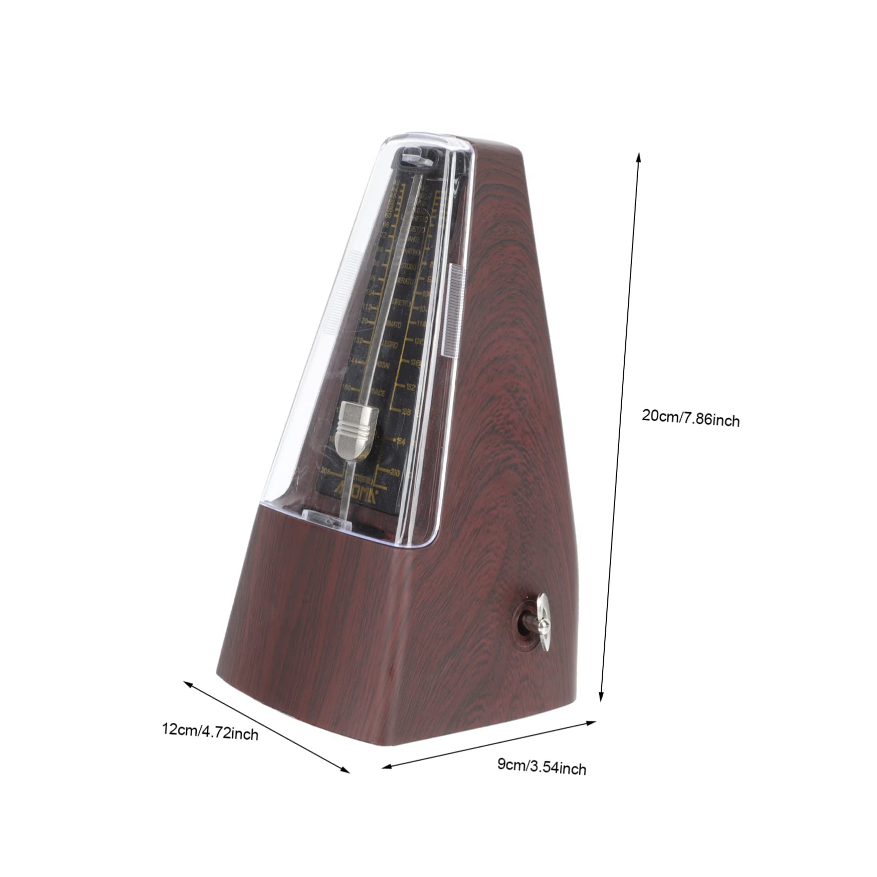 TOGEVAL Metronome for Piano Practice Small Musical Instrument Metronome Rhythm Trainer Smooth Edges