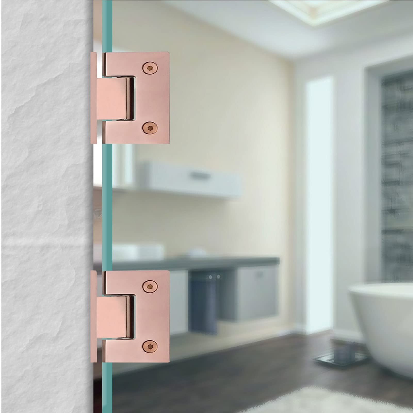 Zawias do drzwi szklanych, 2 szt. zawias do drzwi szklanych, zawias do drzwi prysznicowych ze stali nierdzewnej, elementy instalacyjne z łazienką i szafką wystawową, odpowiednie do szkła o grubości 8–