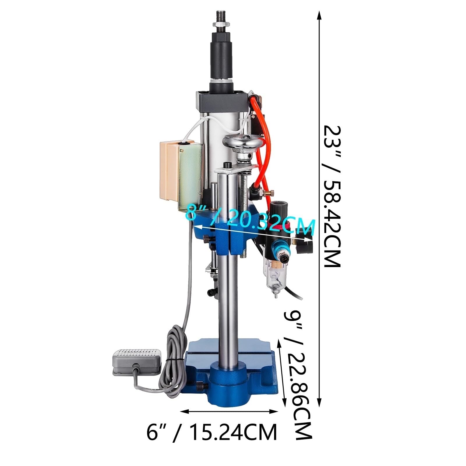 200 kg vertikale pneumatische Stanzpresse, Lochstanzmaschine, Fußpedal, manuell for Biegen, Nieten, Extrusionsformen