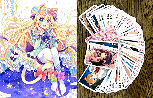 Naipe de póker anime Neko 54 cartas