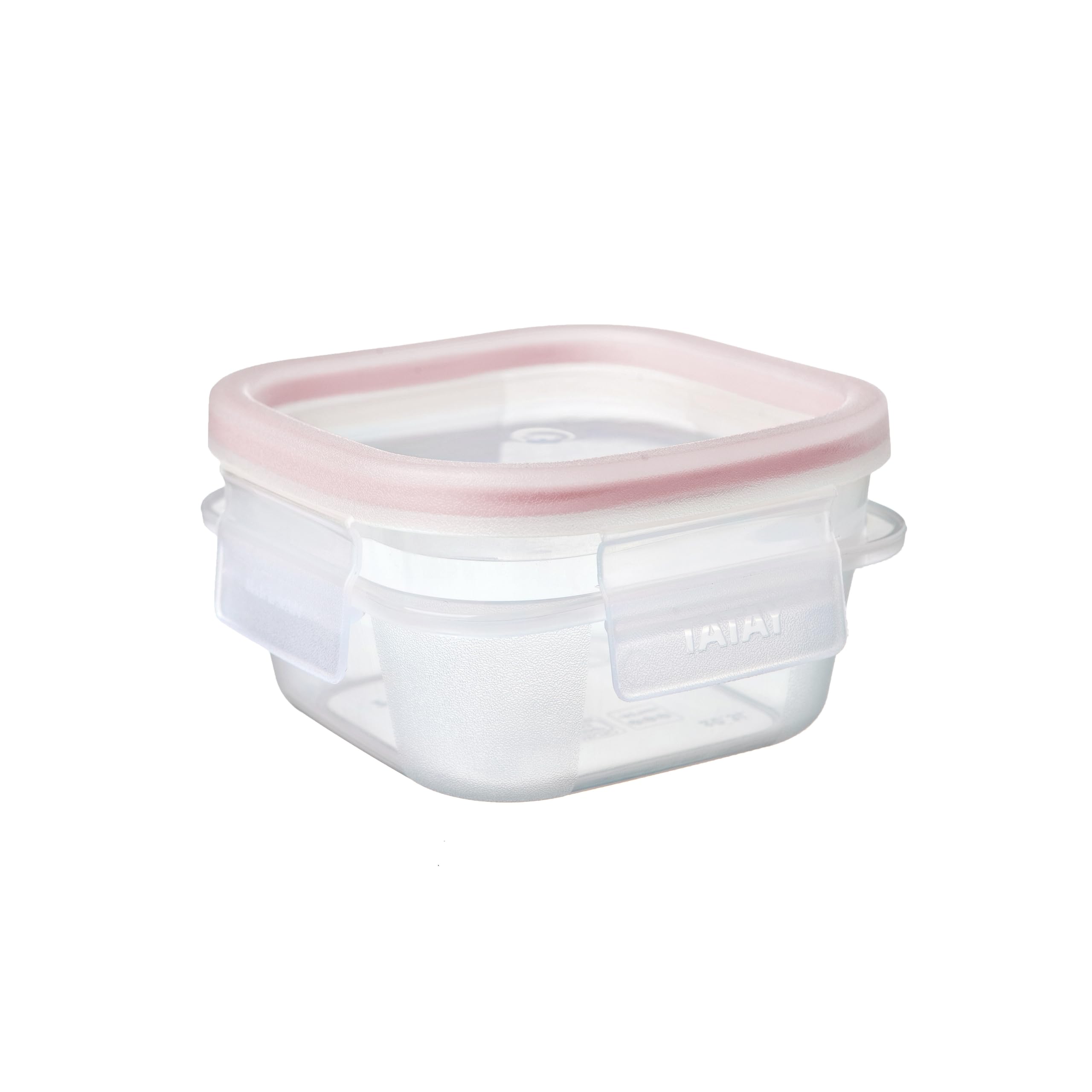 TATAY Food Container 0.3L Clip Safe | Clip Lid | Plastic Food Containers with Lids | Microwave, Dishwasher, Fridge & Freezer Safe | BPA-Free Plastic | 10.8x10.8x6 cm, Red โ image 1