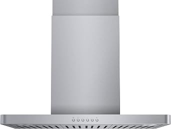 ONEEON 30" Range Hood, 900 CFM Stainless Steel Wall Mount Range Hood with 4 Speed Fan, LED Lights, Push Button, Ultra-Thin Body, Vent Hood Style