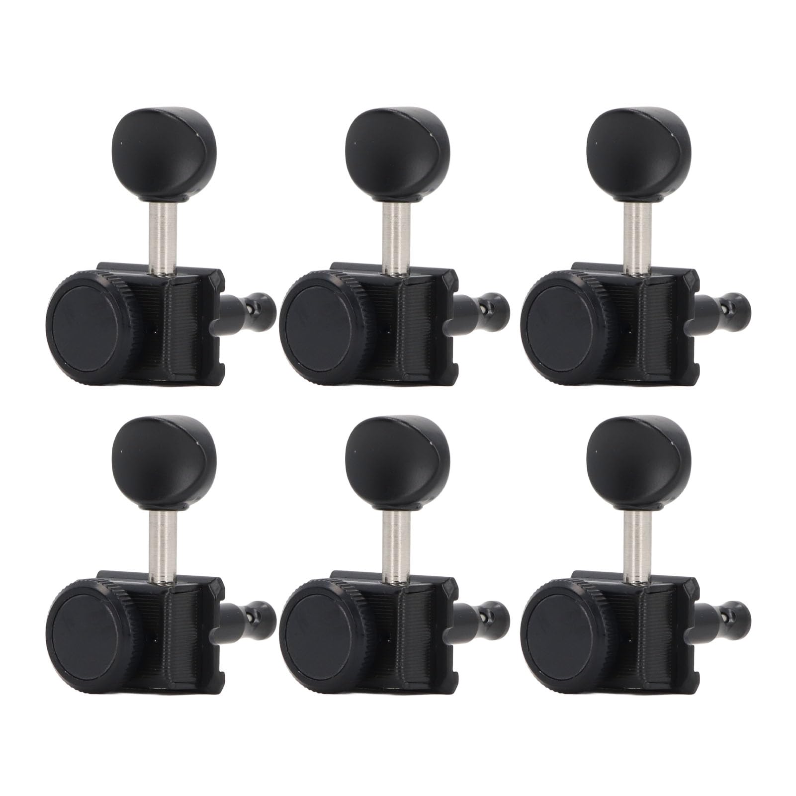 Afinadores de Bloqueo, Clavijas de Afinación de Guitarra con Ergonómico Cómodo, Afinador de Bloqueo de Guitarra con 6 Cabezales de Afinación de Mano Izquierda para Guitarras Acústicas Tele